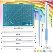 Craft Tools Kit, All-in-One Retractable Crafting, Scrapbook Tools with Cutting Mat, Weeding Tools