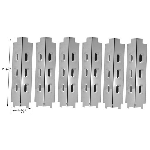 Replacement Heat Plate For Brinkmann, Grill King, Master Chef 85-3024-4, 85-3025-2, 85-3008-4, 85-3009-2, 85-3100-2, 85-3101-0, G43205, G43215, G43216, G45101 & Savor Pro models -6PK