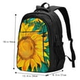 thumbnail image 5 of Salouo Vibrant Sunflower Painting Pattern Extra Large Travel Laptop,Backpack with USB Charging Port College Backpack Business Work Bag Casual Daypack Fits for Men & Women, 5 of 7