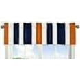 thumbnail image 2 of Sweet Jojo Designs Navy Blue, Orange and White Window Treatment Valance for Stripes Bedding Collection, 2 of 4