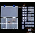 thumbnail image 3 of Boîte de Rangement en Plastique avec Compartiments - 34 Compartiments avec Séparateur Ajustable, 3 of 5
