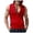 Red, variant on Mens Hooded Cardigan Zip Sweatshirt Sleeveless Casual Vest Sports Jacket Men