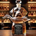 thumbnail image 2 of Borosilicate Glass Whiskey Decanter - Premium Crystal Clear Spirit Dispenser with Airtight Stopper, Modern Home Bar Carafe for Scotch, Bourbon & Liquor, 2 of 8