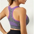 thumbnail image 6 of Clearance Under $10.00 qolati Women's High Support Seamless Sports Bra Wirefree Fitness Yoga T-Shirt Bra Comfort Wireless Push Up Crop Tank Tops Everyday Bras, 6 of 7