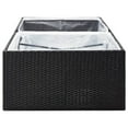 thumbnail image 5 of vidaXL Garden Planter Black 61.8"x31.5"x15.7" Poly Rattan, 5 of 6