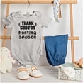 thumbnail image 3 of Thank God For Hunting Season Sport Romper Boys or Girls Infant Baby Brisco Brands 24M, 3 of 6