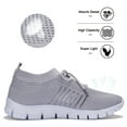thumbnail image 2 of Non Slip Resistant Work Shoes Womens Casual Trainer Mesh Running Walking Extra Wide Sneakers, 2 of 11
