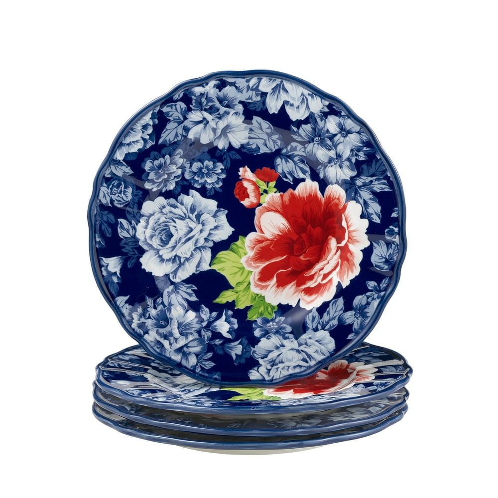 The Pioneer Woman Heritage Floral Salad Plates, Set of 4