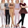 thumbnail image 3 of ToBeInStyle Girls 3 Pack Mystery Assortment of Footless Opaque Layering Nylon Tights with Floral Lace Bottom Trim - 4-7 Years, 3 of 3