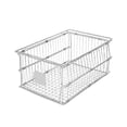 thumbnail image 2 of Cesta de almacenamiento plegable, organizador de acero inoxidable, versátil y resistente, contenedor para frutas y verduras, cesta de drenaje., 2 of 8