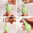 thumbnail image 2 of Genuine Leather Airtag Holder Suitable For Apple Airtag Keychain Leather, Small Air Tag Holder With Key Rings, Protective Airtag Case Cover Accessorie, 2 of 5