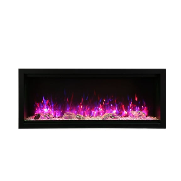 Smart 50" Extra Tall Clean face Electric Built-in with black steel surround