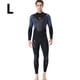 thumbnail image 5 of Soidarity Trajes de neopreno Traje de buceo Pantalones de manga larga de secado rápido Protección solar de una pieza Mantener el calor para bucear Deportes acuáticos negro/gris L Soidarity OD003281-13, 5 of 6