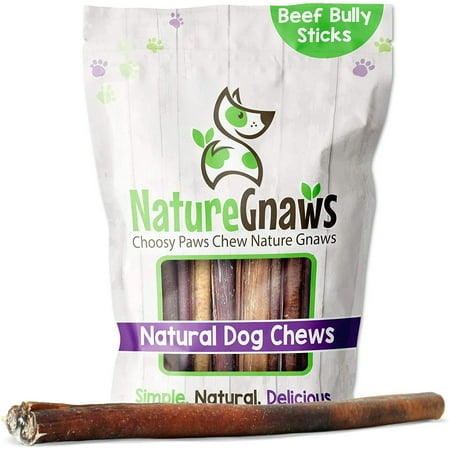 UPC: 0855357007369 | Nature Gnaws Large Bully Sticks 11-12 (5 count) Dog Treats