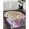 thumbnail image 3 of Ahgly Company Machine Washable Indoor Rectangle Transitional Rose Pink Area Rugs, 7' x 10', 3 of 7