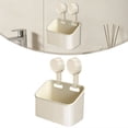 thumbnail image 2 of No Drill Bathroom Suction Storage Box, Suction Cup Bathroom Shelves, No Drill Shower Caddy, Wall Mount Organizer, Suction Storage Holder with Drain Holes, Removable Rack for Kitchen Bathroom, 2 of 7