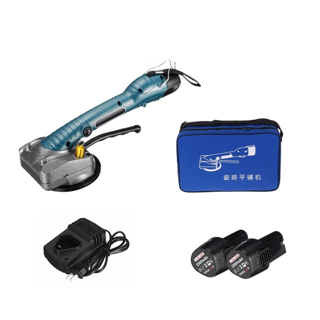 Vibrateur de Carrelage 10 Vitesses 2000W Machine de Carrelage Ventouse Réglable Outil de Nivellement Automatique pour Sol 2 Batteries, Facile à Utiliser