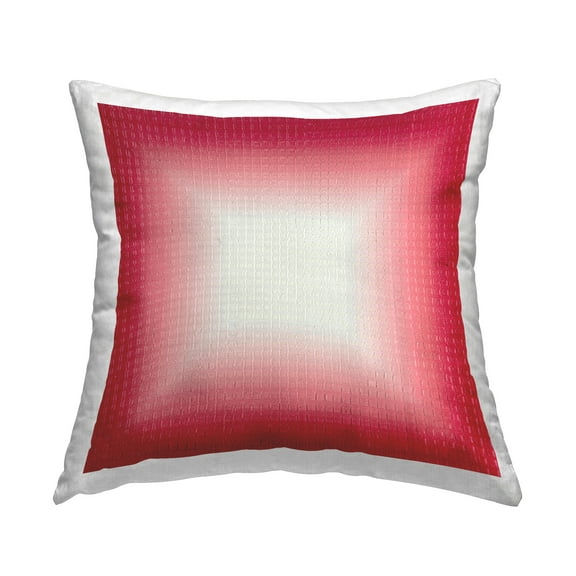 Stupell Industries Red Ombre Fade Decorative Printed Throw Pillow Design by Michael Willett .