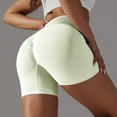 thumbnail image 5 of Women's V Cross Workout Shorts High Waisted with Scrunch Butt - Tummy Control Yoga Shorts for Women - Booty Lifting Gym Biker Shorts - Sexy Athletic Compression Spandex Shorts, 5 of 7