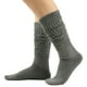 thumbnail image 2 of Calcetines cálidos de color liso para mujer de los años 80 a 90, calcetines de punto apretado y muy largos., 2 of 4