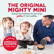 Dash Mini Waffle Maker, 4 Inch Nonstick, Chaffle Maker, Aqua