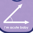 thumbnail image 4 of Inktastic I'm Acute Baby Boys or Girls Baby Bib, 4 of 4