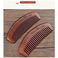 thumbnail image 4 of LEEYNEER Wooden Hair Comb Set  birthing comb Wide Tooth and Fine Tooth Detangling Combs  Brown  2 Pack (One SizeA2), 4 of 6