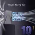 thumbnail image 4 of Fan, Desk Fan Battery Operated Wall Mounted Digital Display  for Office Bedroom Travel Camping, 4 of 7