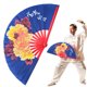 thumbnail image 4 of Los amantes de las artes marciales de bambú Natural, flor de peonía, Kung Fu Taiji, realizan abanicos plegables con sonido fuerte, 4 of 8