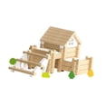 thumbnail image 4 of Juego de bloques de construcción de madera para niños, niñas y adultos, modelo de construcción DIY, casa con habilidades motoras finas, juguete de, 4 of 9