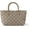 Khaki, variant on Woven Tote Bag for Women - Fashion Weave Leather Small Purse for Travel, Shopping, and Everyday