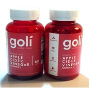 Goli Nutrition Apple Cider Vinegar Gummies, 60 Count, 2 Pack
