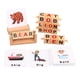 thumbnail image 1 of Barras de vocales cortas de bloque de lectura de madera para niños en edad preescolar de cumpleaños de año Nuevo, 1 of 9