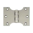 thumbnail image 2 of Deltana DSPA3040U15 3" X 4" Solid Brass Square Corner Plain Bearing Mortise Hinge - Nickel, 2 of 2