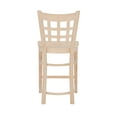 thumbnail image 6 of Linon Neville Square 24" Mid Back Counter Stools, Unfinished, Set of 2, 6 of 14
