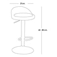 thumbnail image 2 of Silla de Bar Acolchada con Respaldo Medio ilios innova Negro, 2 of 4
