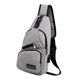 thumbnail image 5 of Bolso bandolera en el pecho con con puerto de carga USB de viaje gris Sunnimix Bolso bandolera tipo bandolera, 5 of 8