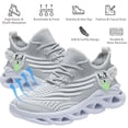 thumbnail image 3 of PPCHVOMEY Comfort Men&Women Shoes Fashion Sneakers for Women Men Breathable Lightweight Tennis Sneakers Running Walking Sneakers with Blade Non Slip Sole, 3 of 6