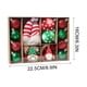 thumbnail image 3 of Teissuly 32Pcs Christmas Ball Ornaments Christmas Tree Decoration Holiday Multiple Styles Ornaments For Christmas Trees Party Ball Decoration Teissuly WER202312021050, 3 of 4