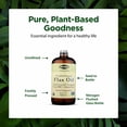thumbnail image 4 of Flora Certified Organic Flax Seed Oil - Cold Pressed & Unrefined - Non-GMO, Gluten-Free, Kosher Omega Flax Oil Blend - Essential Fatty Acids for Wellness - Amber Glass Bottle - 32 fl oz, 4 of 7