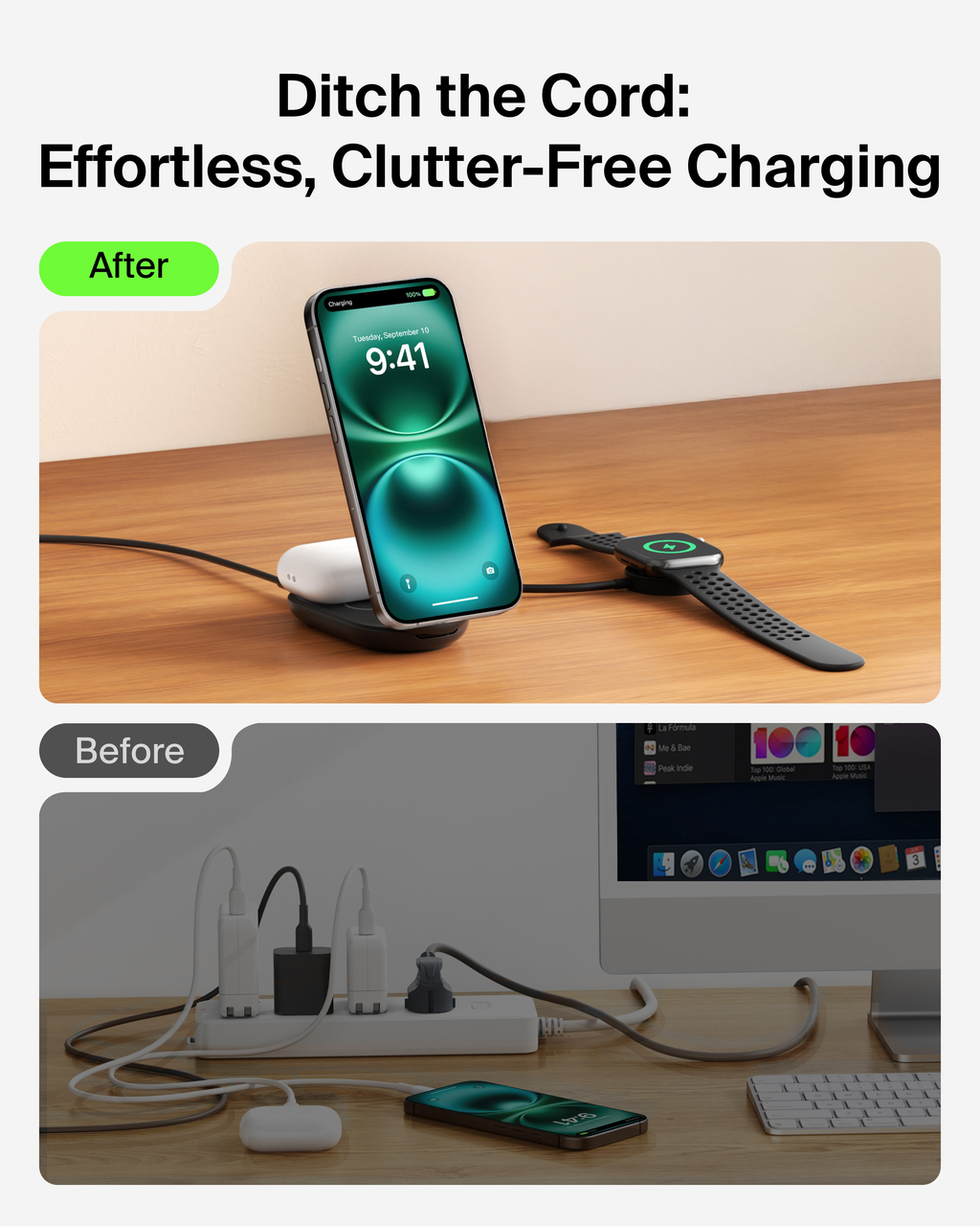 Belkin 2-in-1 Qi2 Wireless Charging Station 25W photo 6