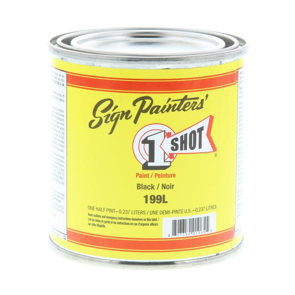 1 Shot Lettering Enamel, 8 oz., Black