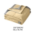 thumbnail image 3 of Btomtd Solid Color Summer Quilt, Breathable Cooling Blanket for Bedroom & Dormitory, Washable Lightweight Comforter, 59" x 79" (Yellow), 3 of 6