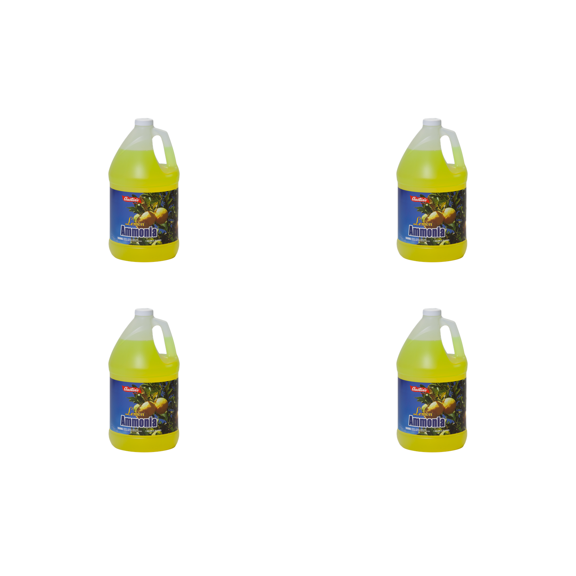 Austin’s Lemon Ammonia Cleaner, 4 Pack Bottles ( 4 X  64 fl oz ) Multi-Purpose