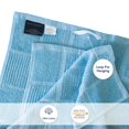 thumbnail image 4 of Craftsworth 100% Cotton Kitchen Towel, 15x26-Pack of 6, Window pane Aqua Solid, 4 of 6