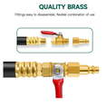 thumbnail image 2 of RV Winterizing Kit, RV Water Blowout,Air Compressor Quick Connect Plug to 3/4inch Hose Blowout Adapter with Valve, 2 of 5