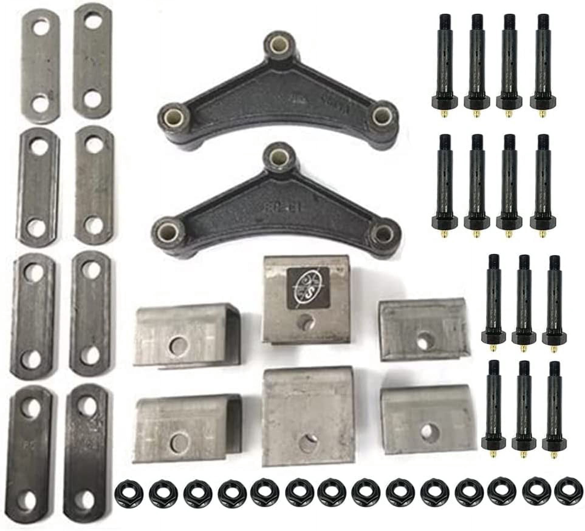 Southwest Wheel™ Greaseable 3,500 lbs. Tandem Trailer Axle Suspension Kit (Leaf Springs, Hanger & U-Bolt kit)