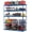 Blue, variant on Heavy Duty 5-Tier Metal Storage Shelving Rack, 2500 lbs Capacity, 30" L x 12" W x 60" H, Adjustable Shelves for Kitchen, Pantry, Garage, Basement, Laundry, Bathroom, Black