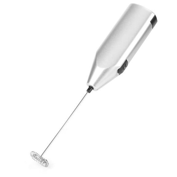 Handheld Milk Frother for Coffee,Tea,Cappuccino,Matcha,Hot Chocolate,Mini Electric Whisk for Lattes,Drinks,and Sauces,Silver