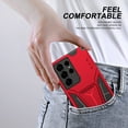 thumbnail image 5 of For Samsung Galaxy S22 Ultra Case, Built-in Kickstand Full Body Heavy Duty Rugged Shockproof Drop Proof Protective Cover with Magnetic Car Mount for Samsung Galaxy S22 Ultra 6.8 inch 2022,Red, 5 of 7